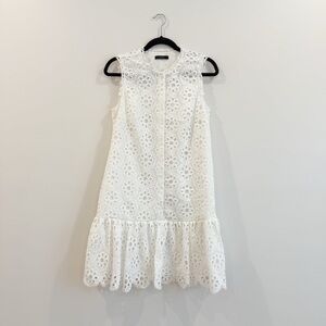 Trina Turk - White Eyelet Sleeveless Dress